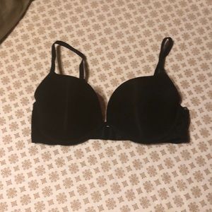 Black lightly lined bra